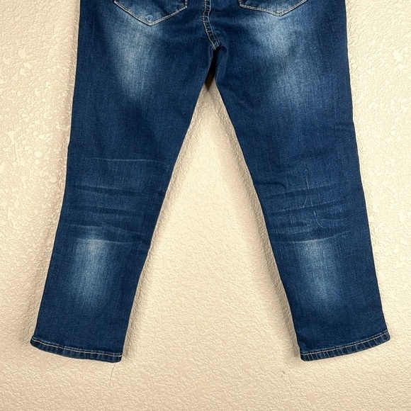 Hudson Girl's Distressed Dark Wash Skinny Jeans Size 10 - Picture 6 of 8